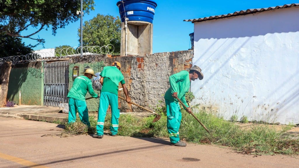 Mutirão transforma bairros de Várzea Grande com limpeza, manutenção e reforço na segurança urbana