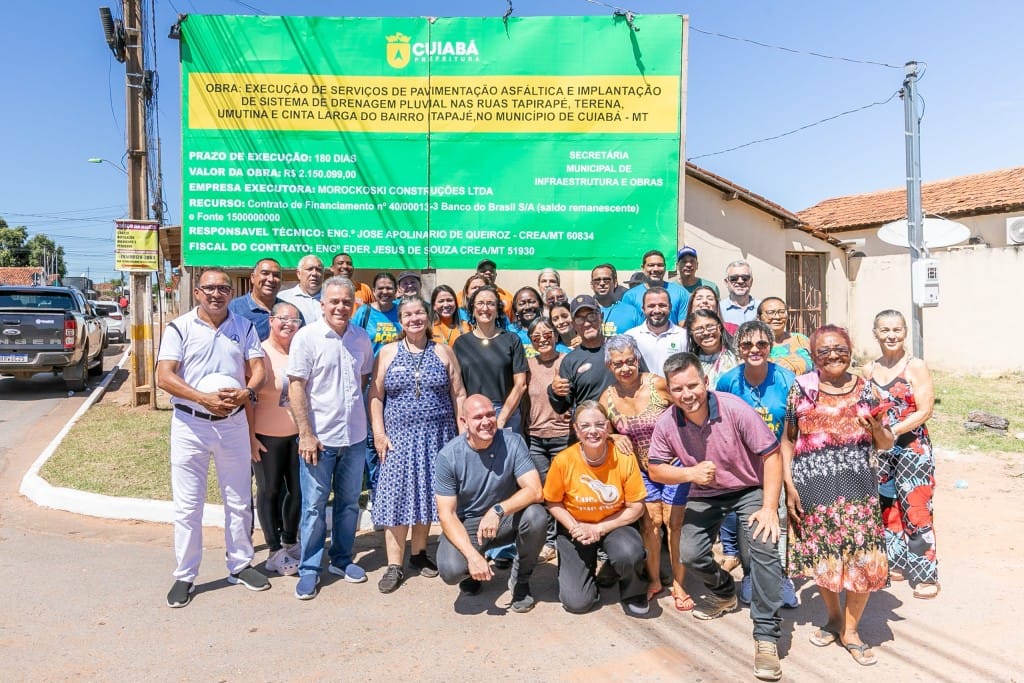 Prefeitura de Cuiabá lança obras de asfalto no Residencial Itapajé