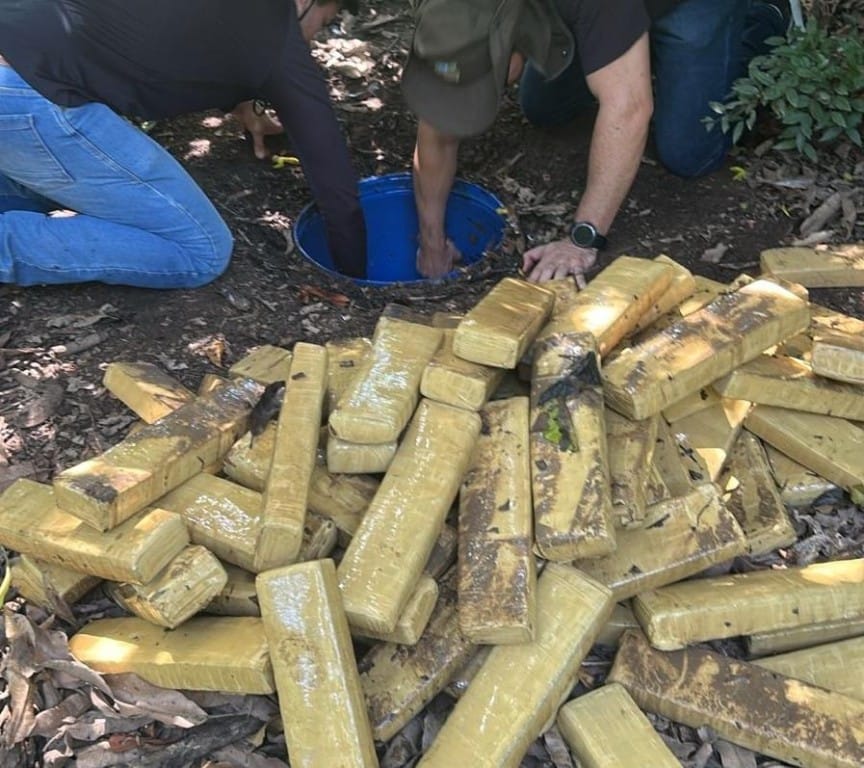 Polícia Civil prende faccionado e apreende 305 tabletes de maconha enterrados nos fundos de imóvel