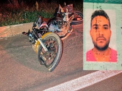 Motociclista morre após bater em animal na pista e companheira fica ferida em rodovia de MT