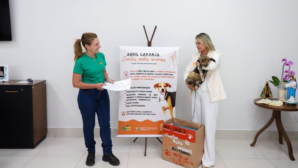 Abril Laranja mobiliza Várzea Grande com doações, adoção e educação contra maus-tratos a animais