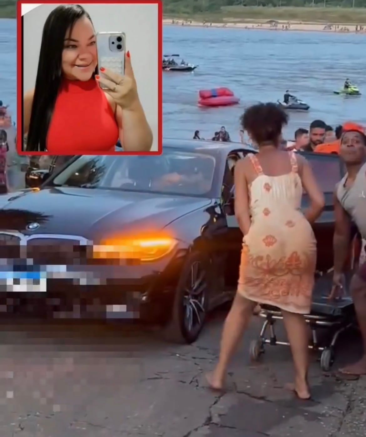 Mulher morre após ser atingida por jet ski durante manobra no Porto do Baé no interior de MT
