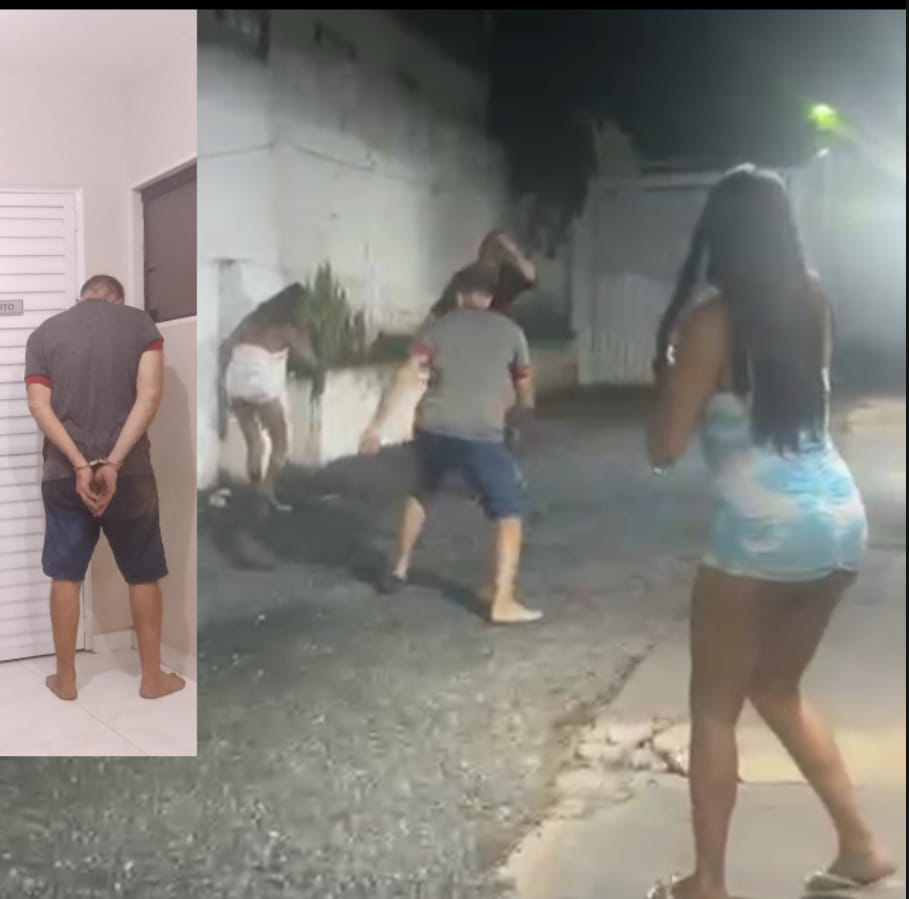 Homem é preso após efetuar disparos dentro de motel em Cuiabá.