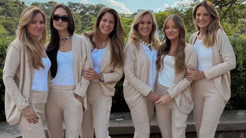 Ticiane Pinheiro reúne mulheres da família com looks combinando na Páscoa: ‘Familia’