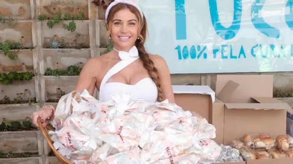 Maria Melilo emociona ao visitar crianças com câncer e celebra momento na Páscoa