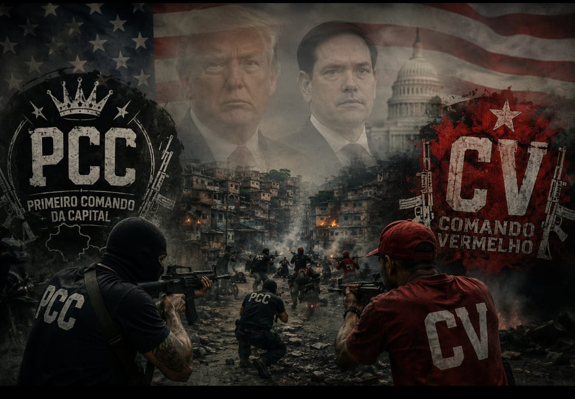 EUA classificam PCC e Comando Vermelho como organizações terroristas e elevam tensão diplomática com o Brasil
