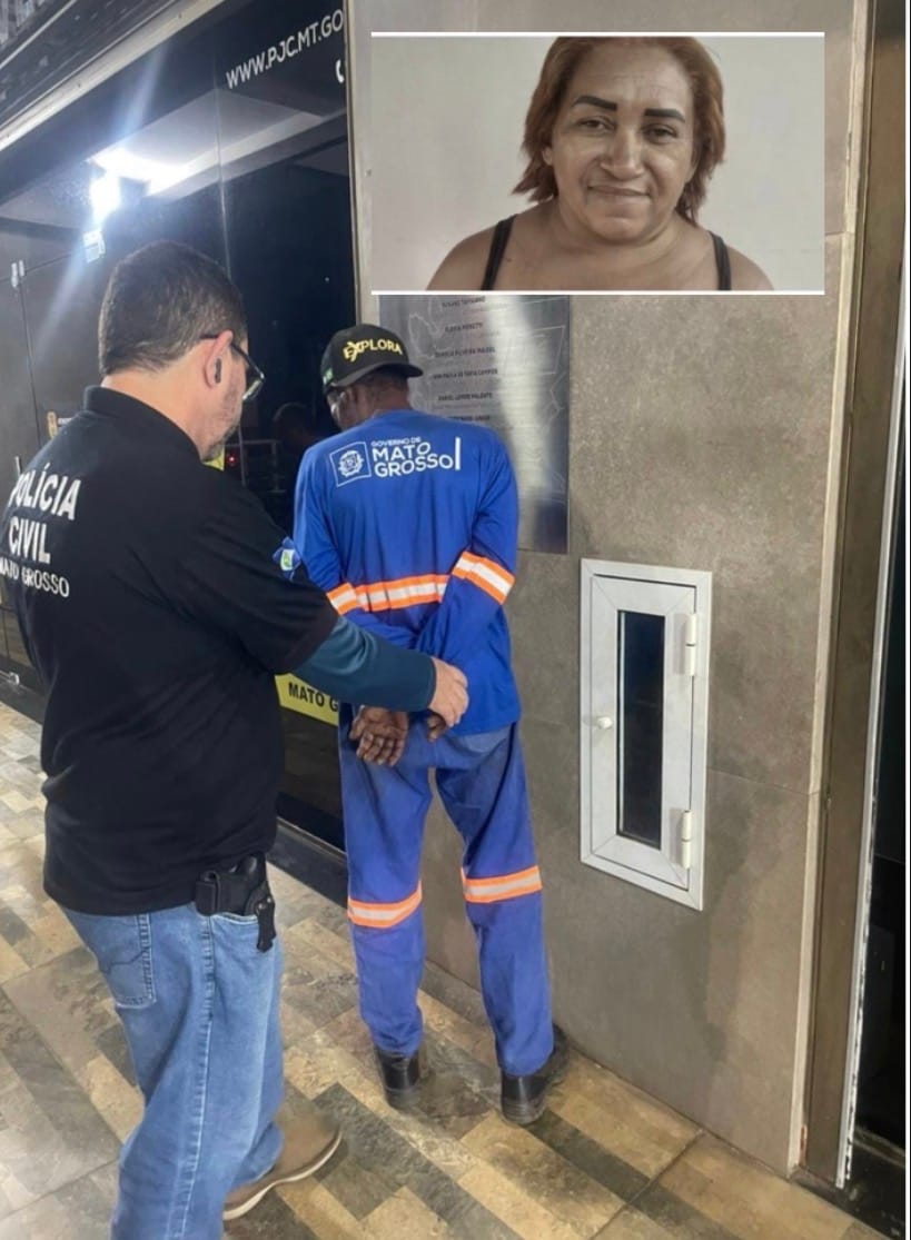 Homem mata esposa com dez facadas, joga corpo em córrego, procura delegacia para confessar crime e acaba preso por feminicídio em Várzea Grande