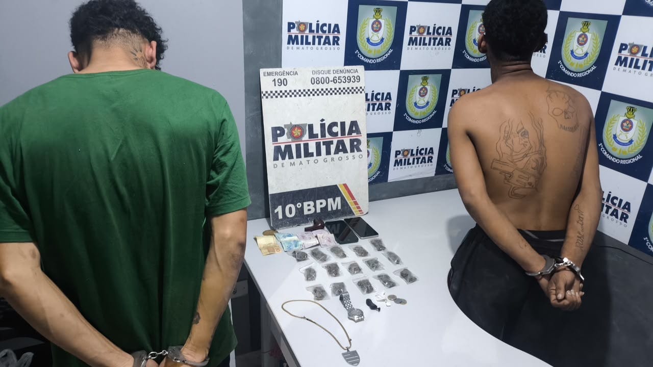 Tráfico desmantelado: denúncia de violência doméstica leva PM a prender foragido e desvendar ponto de drogas em Cuiabá