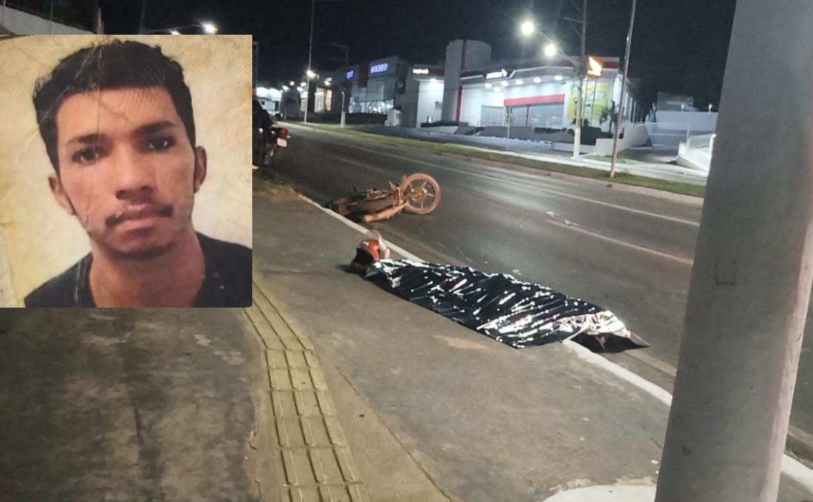 Jovem de 29 anos morre após bater Moto em poste na Avenida da FEB, em Várzea Grande