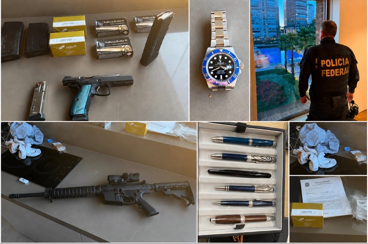 Rolex, fuzil e armas: PF revela apreensões em operação contra deputado e desembargador por suposta venda de sentenças em MT