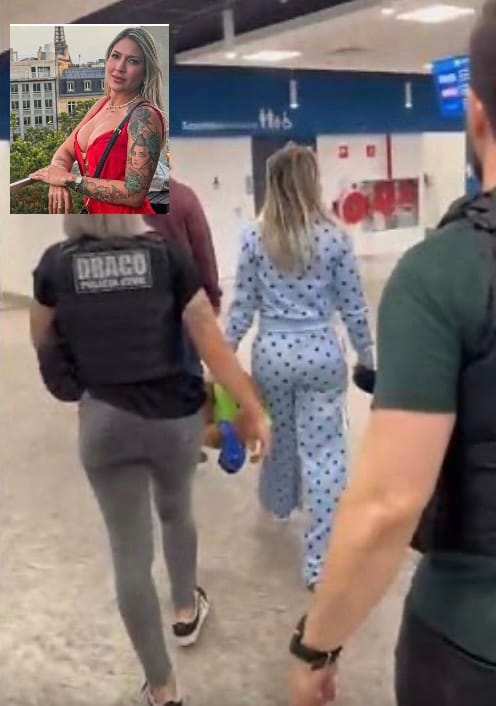 Influenciadora esposa do ”Gordão” do CV foi presa ao desembarcar em MT em operação contra lavagem de dinheiro para facção