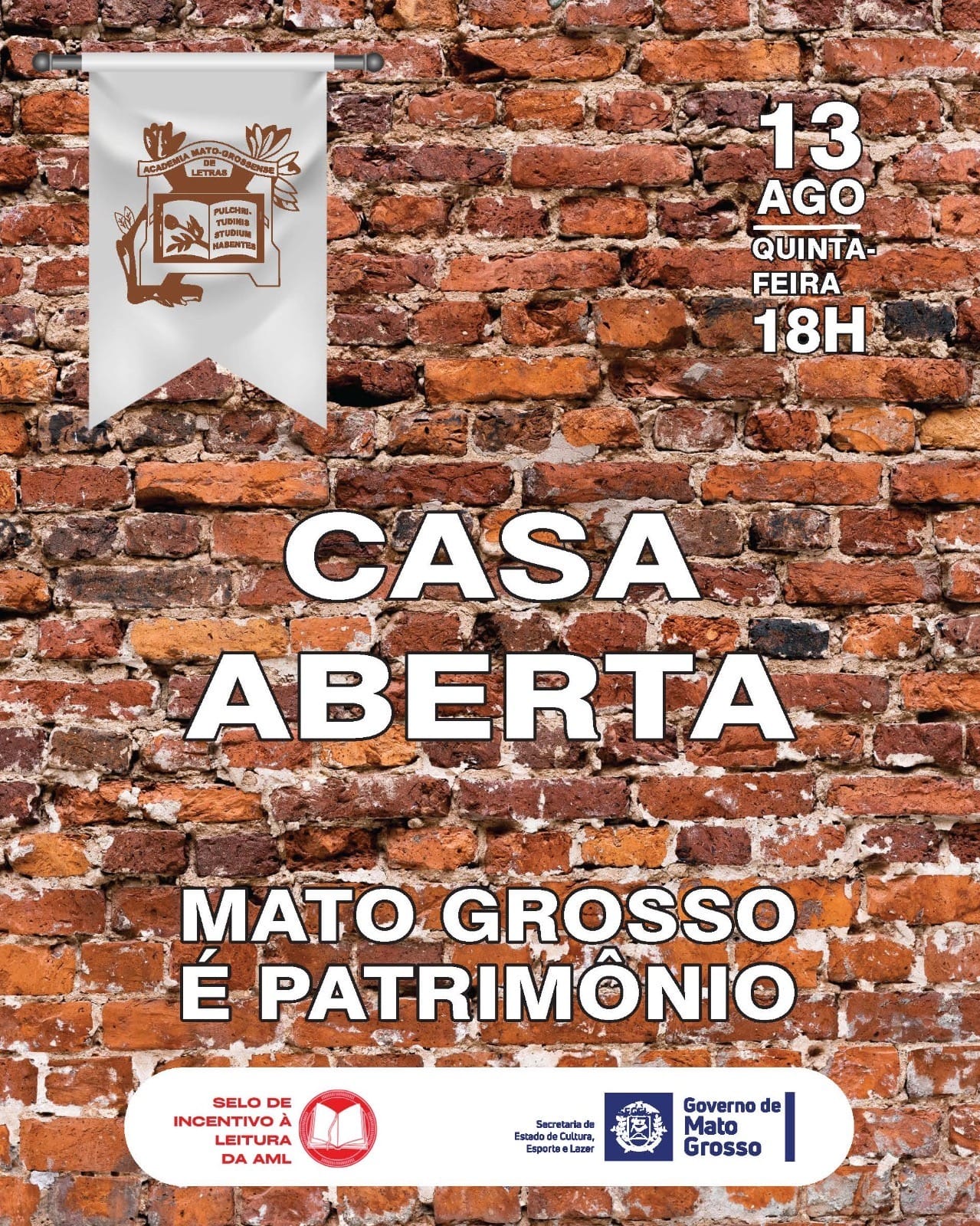 Casa Aberta celebra patrimônio histórico de MT com exposições, cultura e programação gratuita em Cuiabá