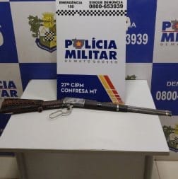 Homem é preso após ameaçar dar tiro no rosto da companheira em Confresa