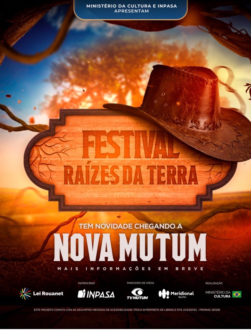 Festival Raízes da Terra chega a Nova Mutum com música, cultura regional e programação gratuita
