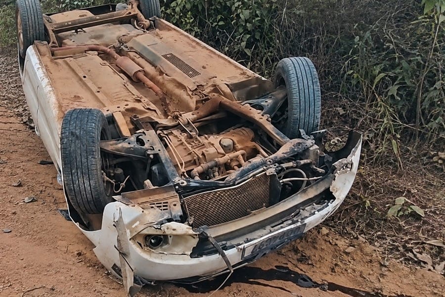 Criança morre e quatro ficam feridos após capotamento de veículo na estrada de Colniza