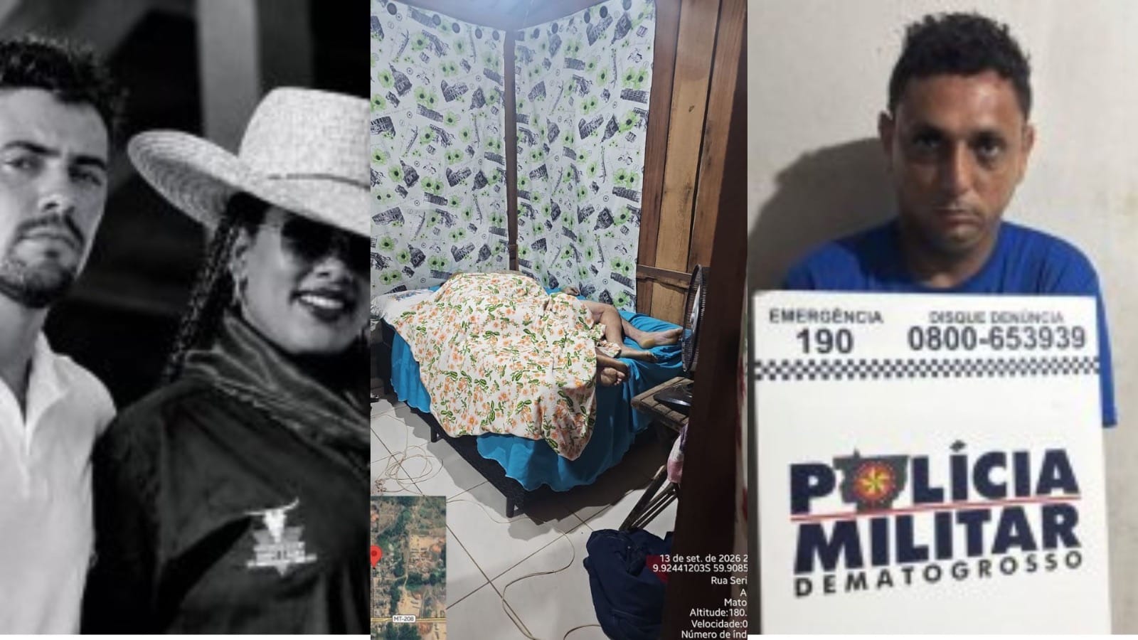 Ex-marido mata mulher e novo companheiro a tiros dentro de casa em MT