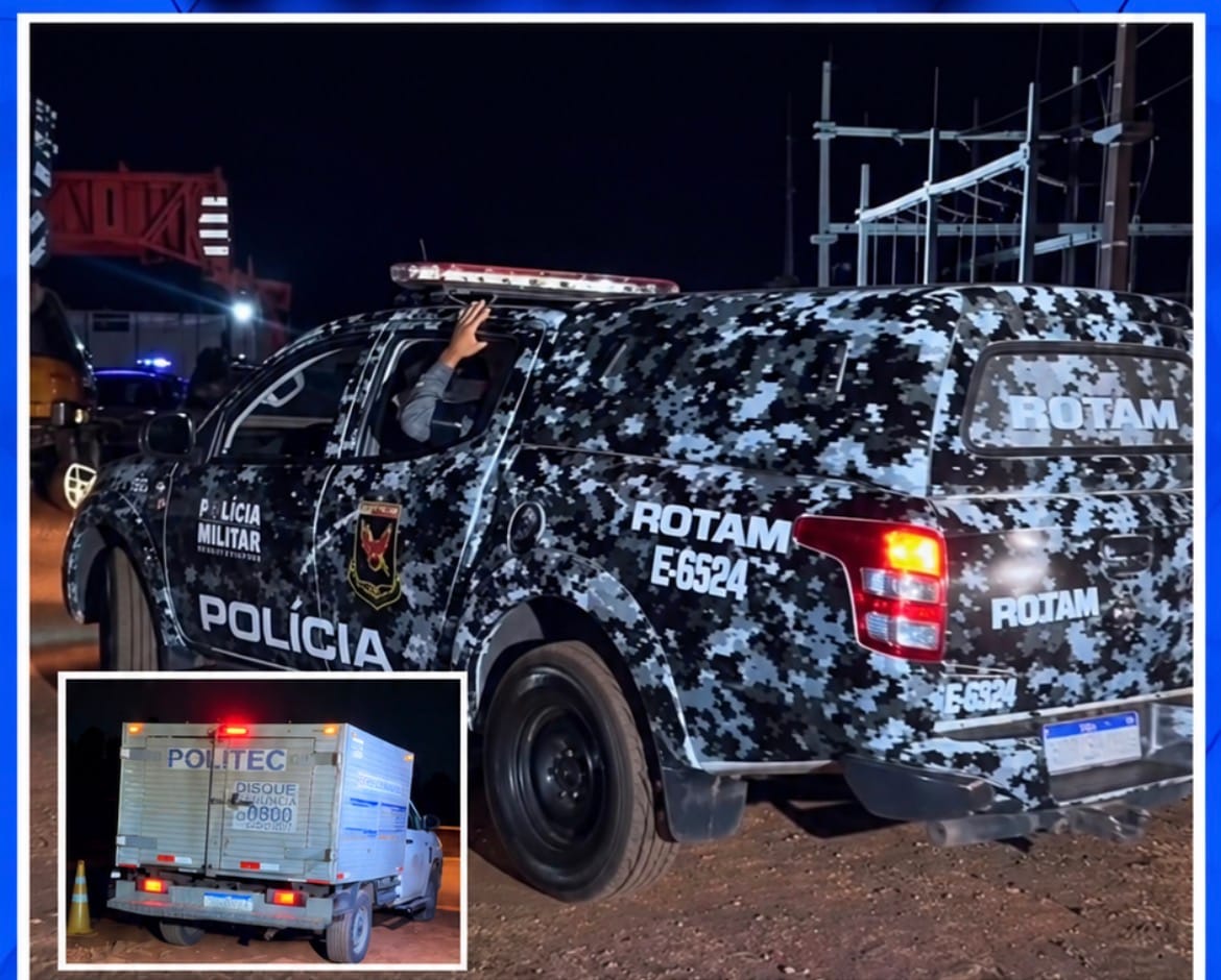 Trio armado invade empresa de energia em Cuiabá, troca tiros com segurança e suspeito morre