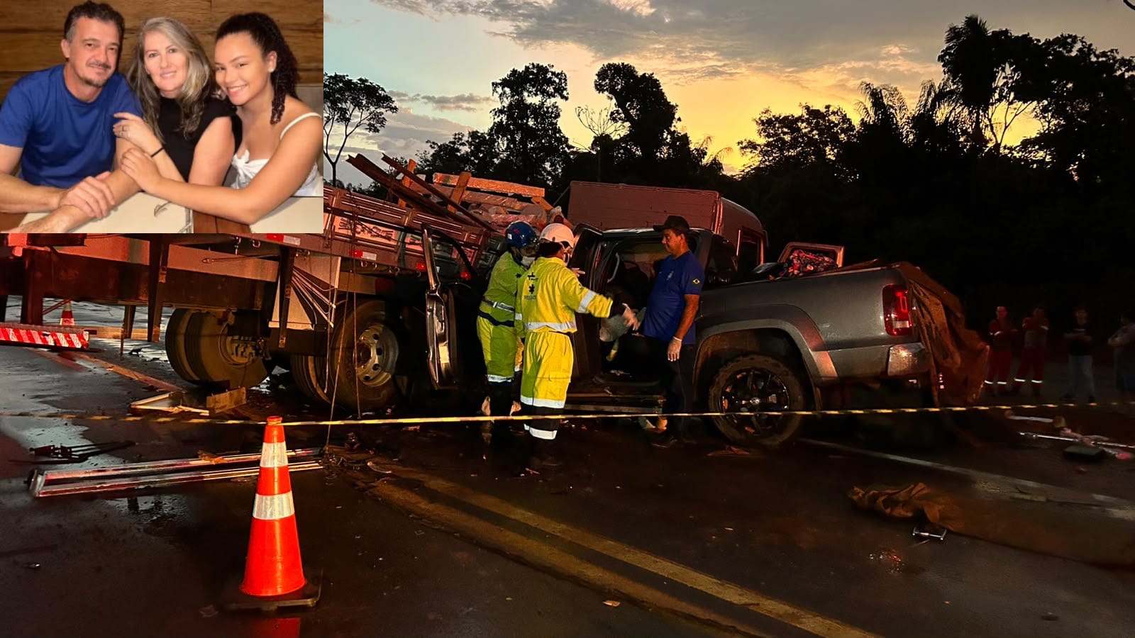 Donos da JK Embreagens morrem em acidente na BR-163 e filha fica em estado grave