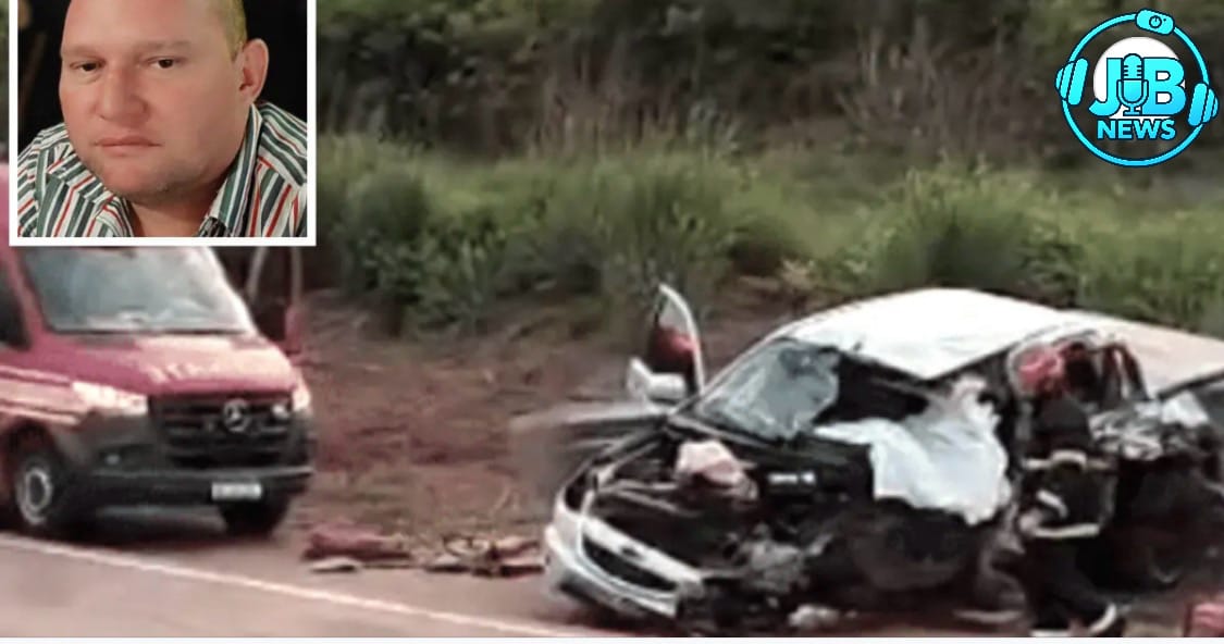 Empresário de 41 anos morre preso às ferragens após S10 bater de frente com ônibus com 41 passageiros