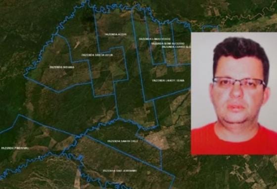 Fazenda de 5,8 mil hectares será penhorada para garantir dívida de Claudecy com banco