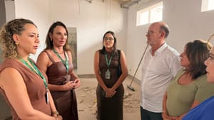 Deputado Avallone visita obras de dois CAPS da Capital com a secretária de Saúde