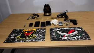 Rotam prende cinco faccionados com drogas e armas de fogo em Pontes e Lacerda