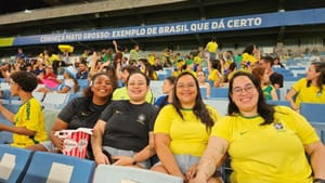 Após goleada, população já aguarda próxima partida da Seleção Brasileira de futebol feminino na Arena Pantanal