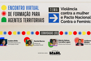 Violência contra a mulher e Pacto Brasil Contra o Feminicídio são tema de formação com agentes territoriais de governo