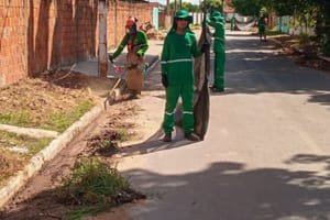Limpeza urbana reforça qualidade de vida em distritos de Várzea Grande