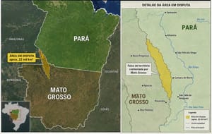 “Não vamos ceder território” MT aponta “erro geográfico”, pede revisão de limites com Pará por área de 22 mil km²