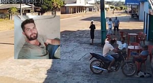 Câmera flagra momento em que homem é morto com golpes de canivete no pescoço em Marcelândia