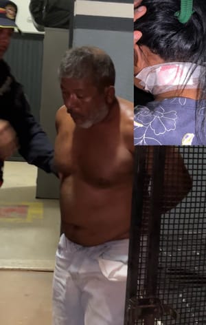 Homem tenta matar mulher com golpe de machadinha no pescoço e acaba preso no interior de MT
