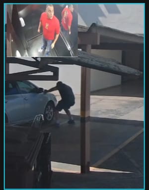 Vídeo mostra policial aposentado acusado de agressão a idoso furando pneus de carro dentro de condomínio em Cuiabá