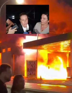 Uma semana após denúncia e investigação na Educação, barracão da Prefeitura de Várzea Grande é consumido por incêndio, prefeita prega cautela e cobra investigação