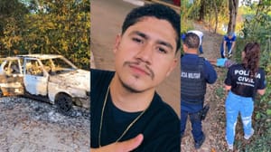 Jovem de 23 anos é encontrado morto perto de carro incendiado às margens do Rio Paraguai
