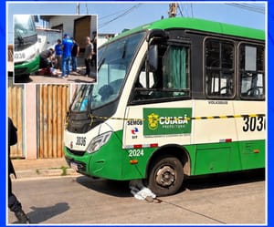 Homem de 57 anos morre após ser atropelado por ônibus em Cuiabá