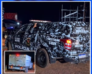 Trio armado invade empresa de energia em Cuiabá, troca tiros com segurança e suspeito morre