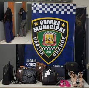 Câmeras flagram furto e duas mulheres são detidas em shopping de VG