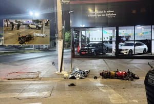 Adolescente de 17 anos morre em colisão entre carro e moto no Centro de Várzea Grande
