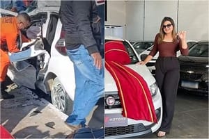 Jovem que bateu carro contra poste deixa UTI e é transferida para enfermaria