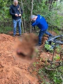 Polícia encontra corpo enterrado em cova clandestina durante investigação de desaparecimento em MT