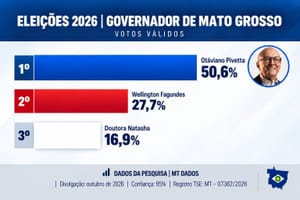 Pivetta chega a 50,6% dos votos válidos e entra na reta final com possibilidade de vitória no 1º turno