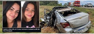 Mãe e filha de 11 anos morrem em violenta colisão na BR-364; bebê e outras três familiares ficam feridas