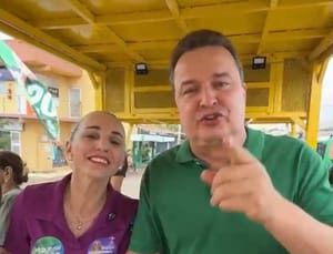 Katiuscia e Max Russi  mostram força política nas ruas de Cuiabá durante as últimas horas antes da eleição