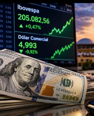 Dólar cai abaixo de R$ 5, Bolsa supera 205 mil pontos e petróleo dispara às vésperas do segundo turno