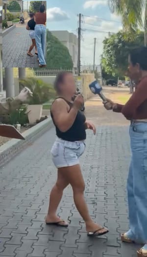 “Veio para cima de mim”: apresentadora denuncia agressão e xingamentos durante reportagem em cidade de MT
